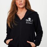 Casaco Sea Shepherd (Com Zíper e Capuz) - Preto - 100% algodão BCI