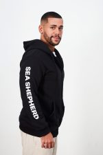 Casaco Sea Shepherd (Com Zíper e Capuz) - Preto - 100% algodão BCI - Imagem 7