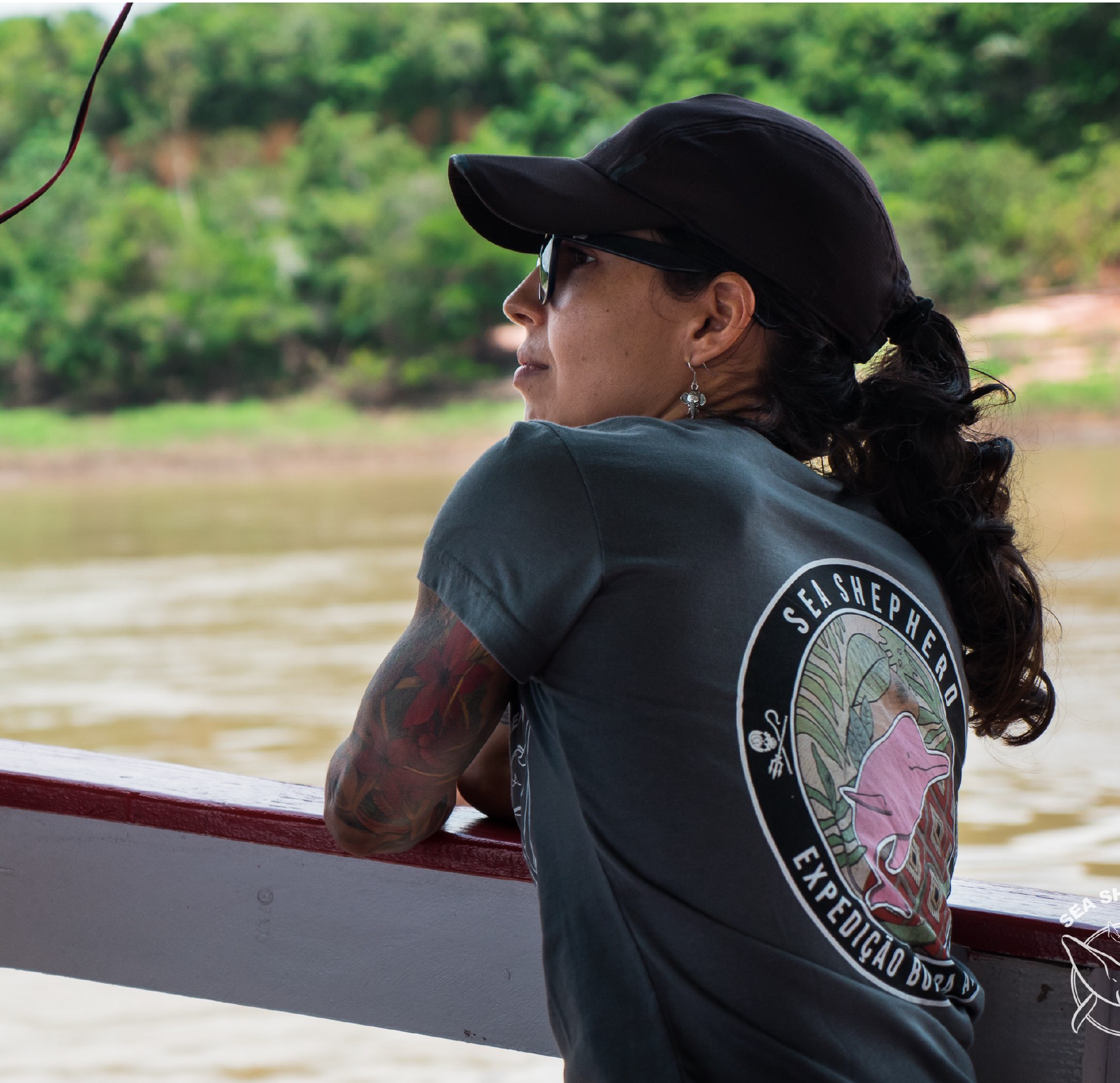 Camiseta Boto da Amazonia - Costas