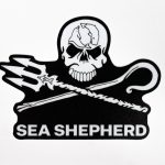 Adesivo Sea Shepherd - Fundo Preto